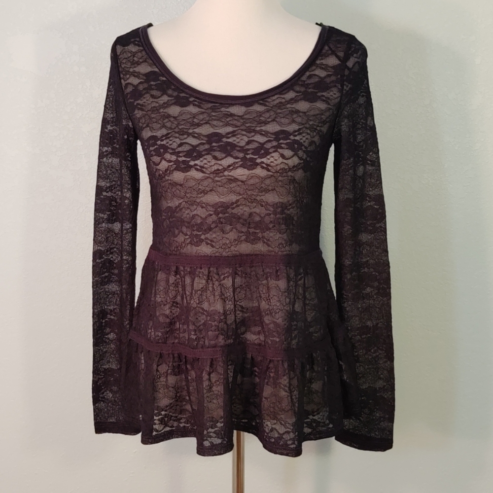Aeropostale black lace top